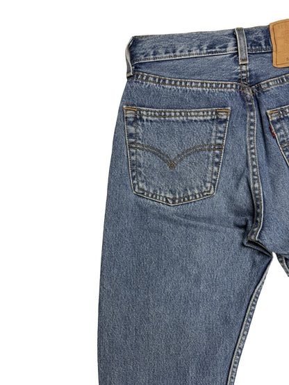 Levi's 501 Vintage 90's Y2K Blue Denim Straight Leg Jeans 26W 32L