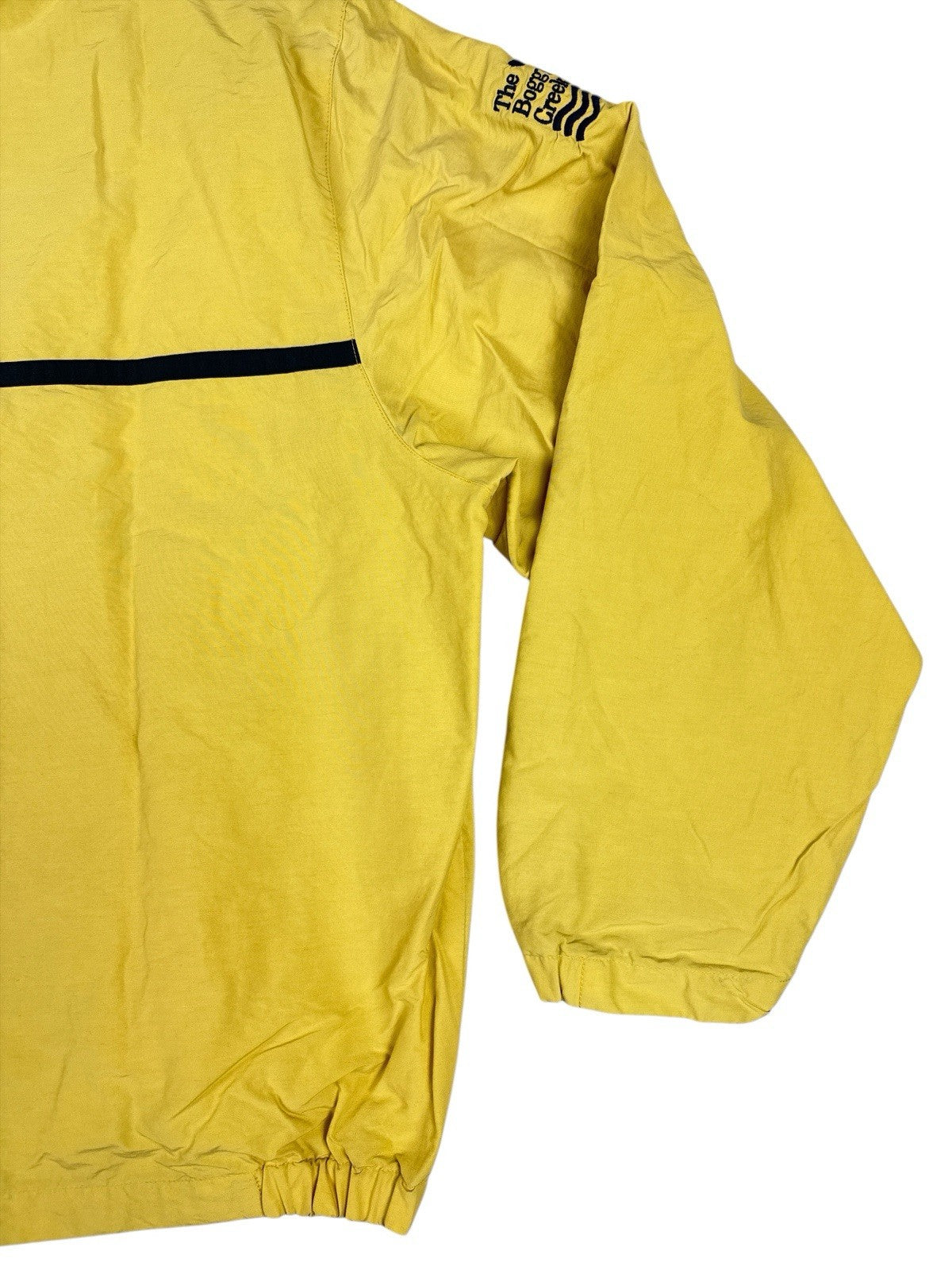 Nautica Retro Yellow Hooded Zip Windbreaker Americana Jacket Large
