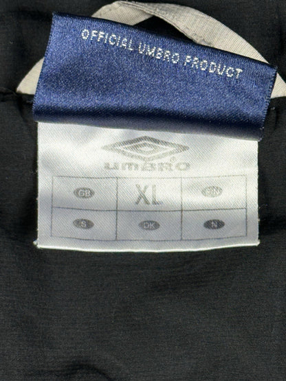 Umbro Retro Grey Y2K Lined Zip Track Jacket XL