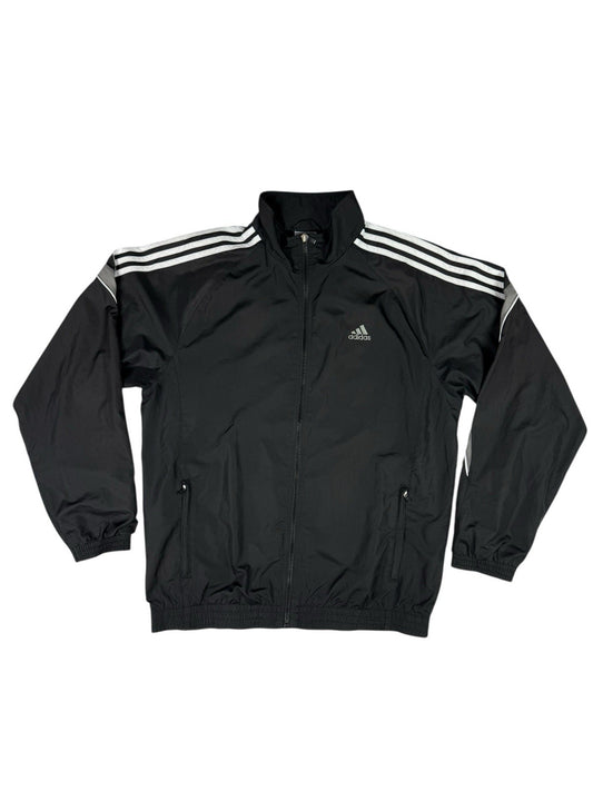 Adidas Retro Black Y2K Zip Track Jacket Large 42/44