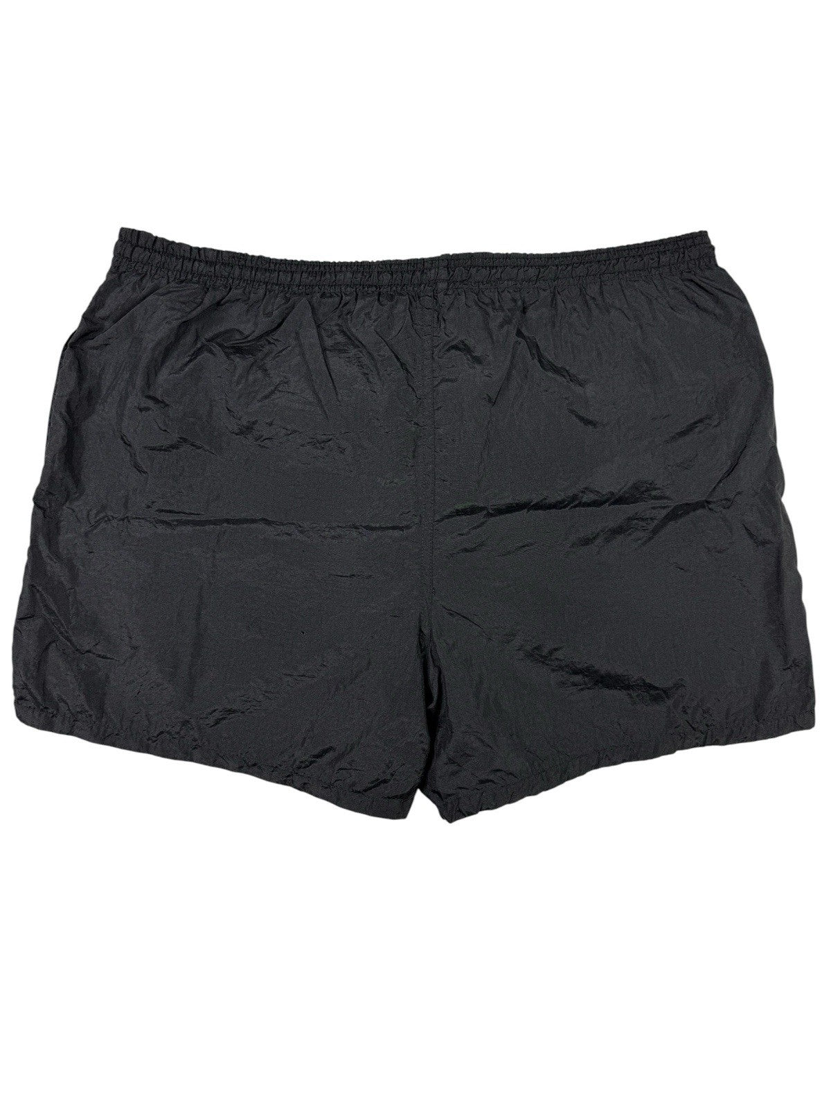 Champion Vintage 90's Black Nylon Webbed Lining Swim Trunks Medium (32-34)