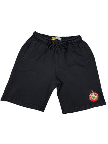 Looney Tunes Black Cotton Lounge Sweat Cartoon Shorts Large