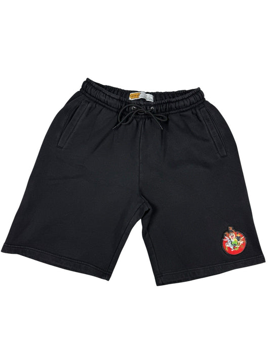 Looney Tunes Black Cotton Lounge Sweat Cartoon Shorts Large