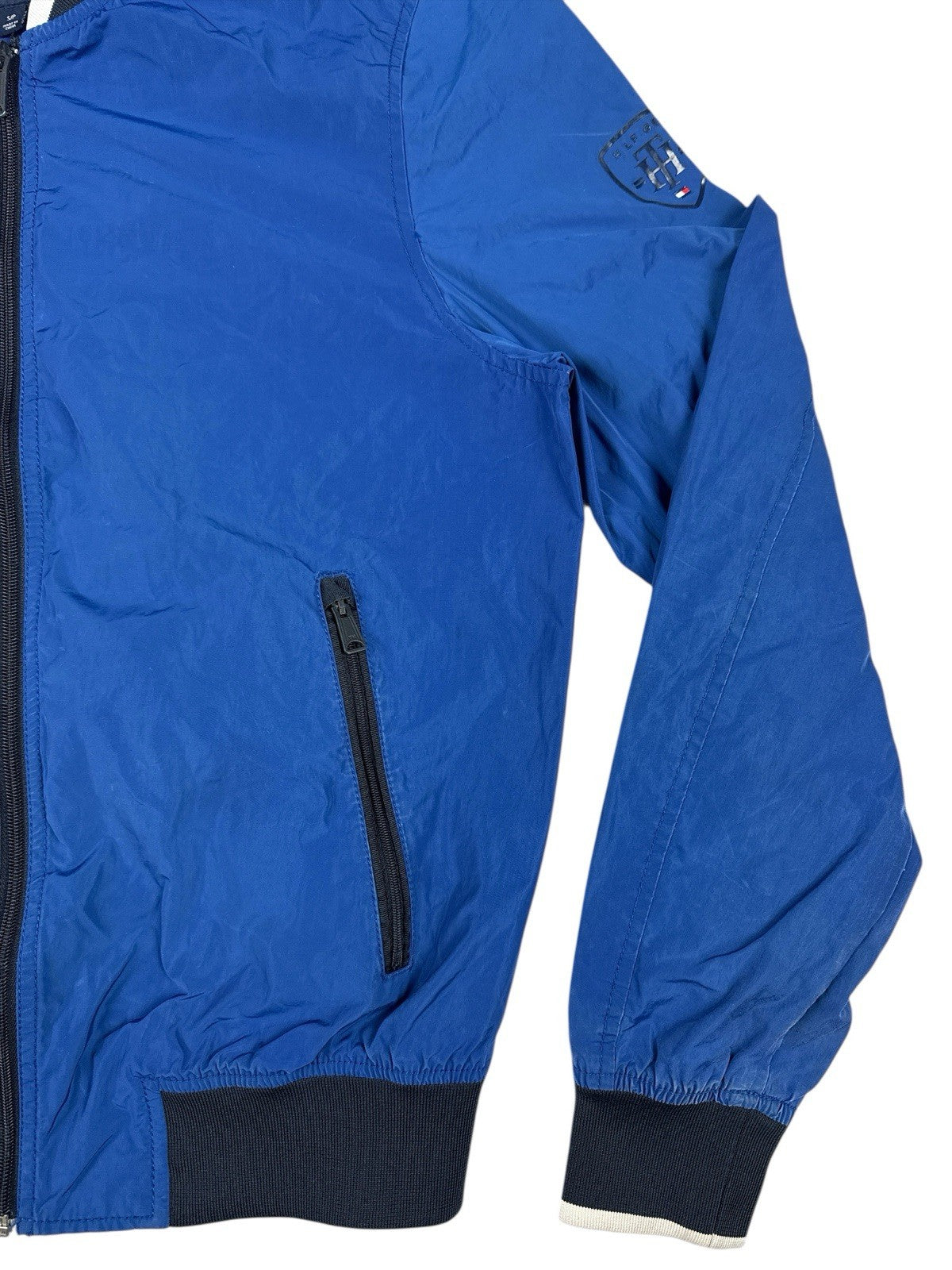 Tommy Hilfiger Blue Zip Bomber Track Jacket Small