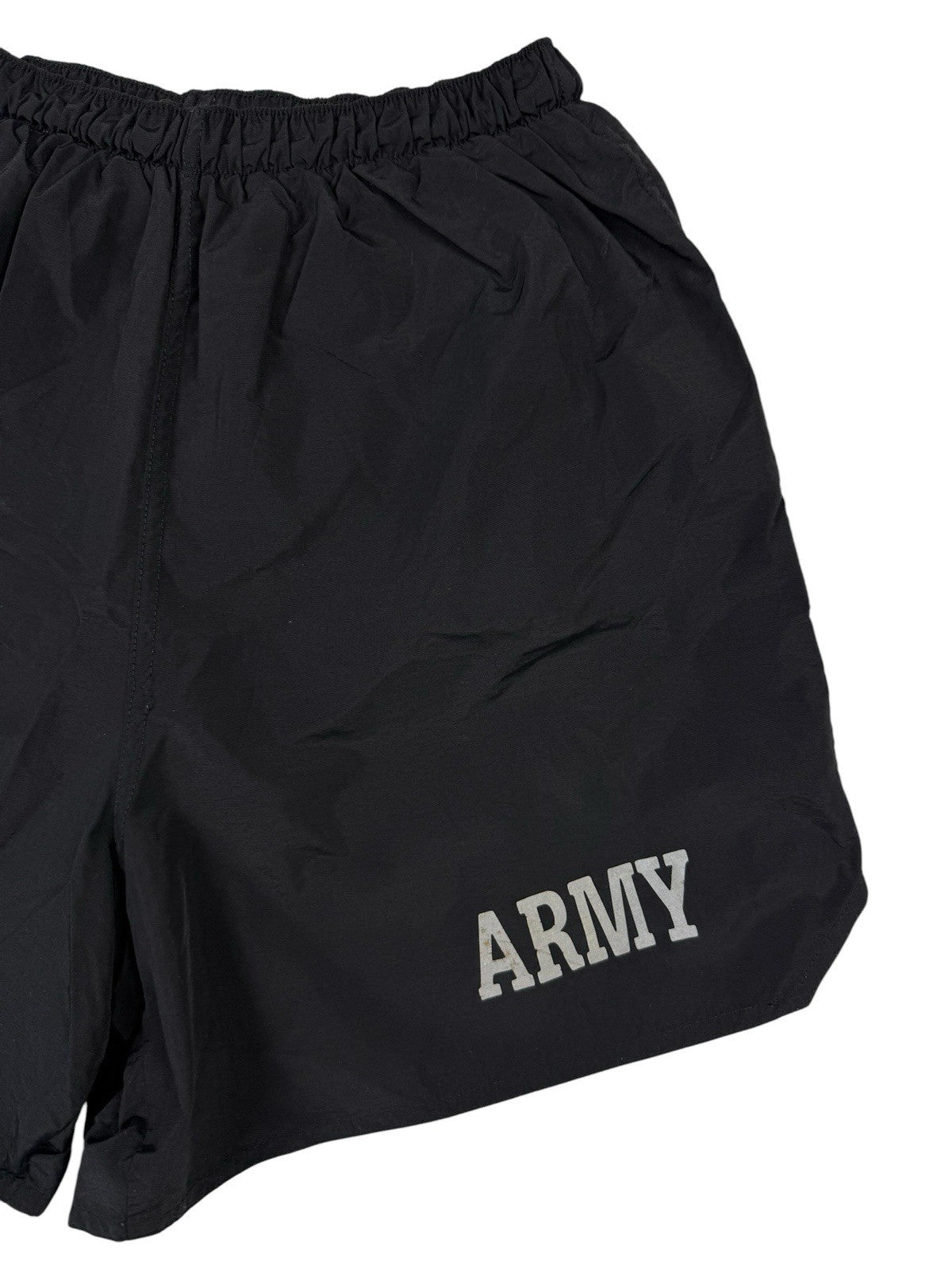 Retro US Army Black Sport Sweat Running Shorts XS/Small