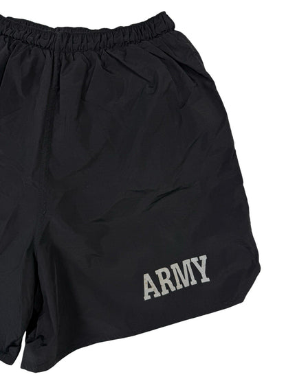 Retro US Army Black Sport Sweat Running Shorts XS/Small