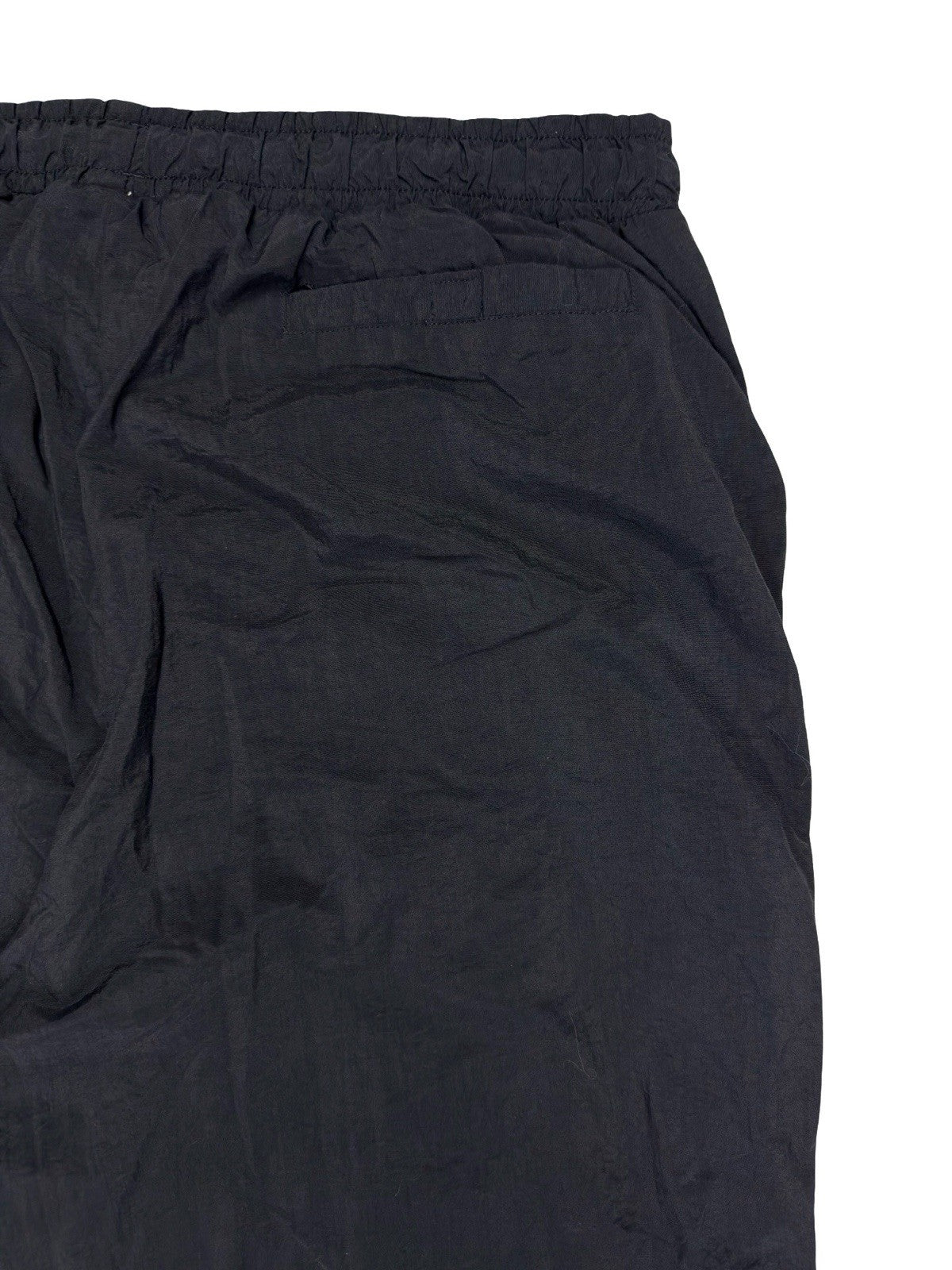 Fila Retro Black Lined Nylon Tracksuit Bottom Trousers XL