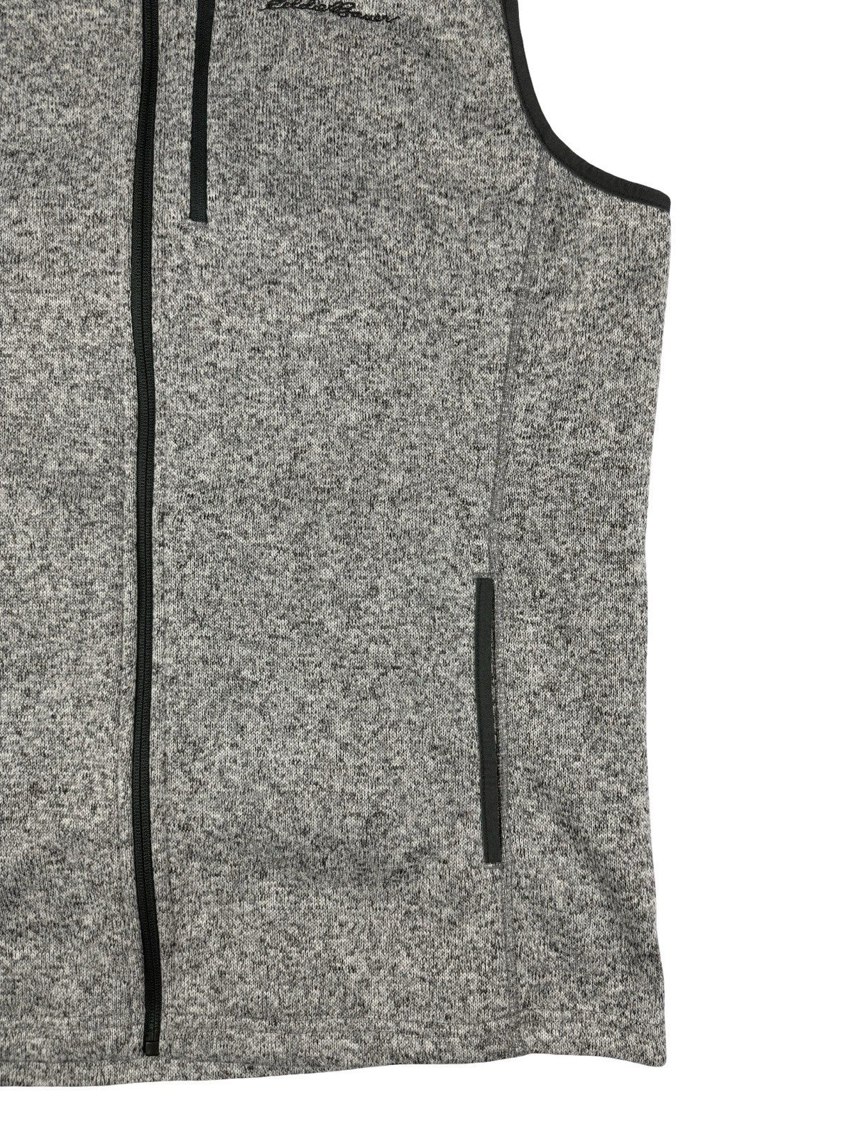 Eddie Bauer Grey Zip Polyester Gilet Body Warmer Large