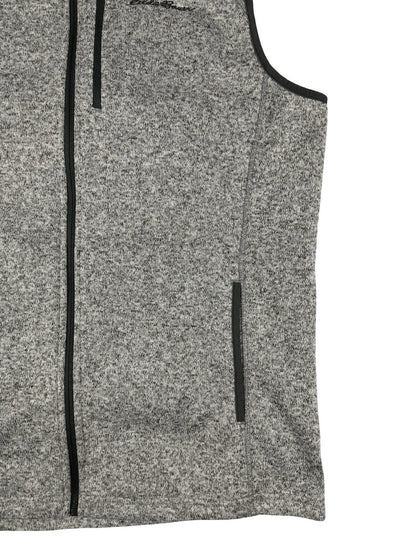 Eddie Bauer Grey Zip Polyester Gilet Body Warmer Large
