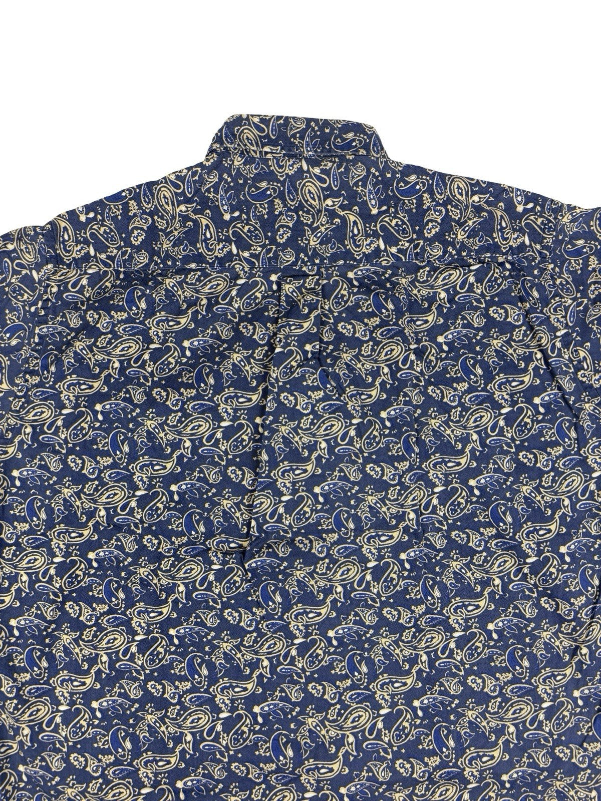 Club Room Retro Blue Cotton Paisley Shirt XL