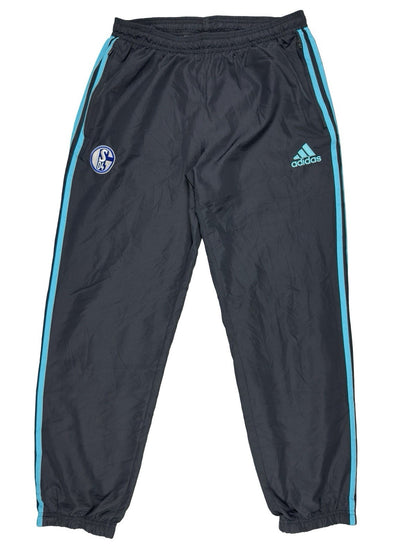Adidas FC Schalke 04 Grey Training Tracksuit Bottoms Large