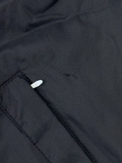 Nike Vintage Black Nylon Coaches Windbreaker Jacket Size 12-14 (Large)