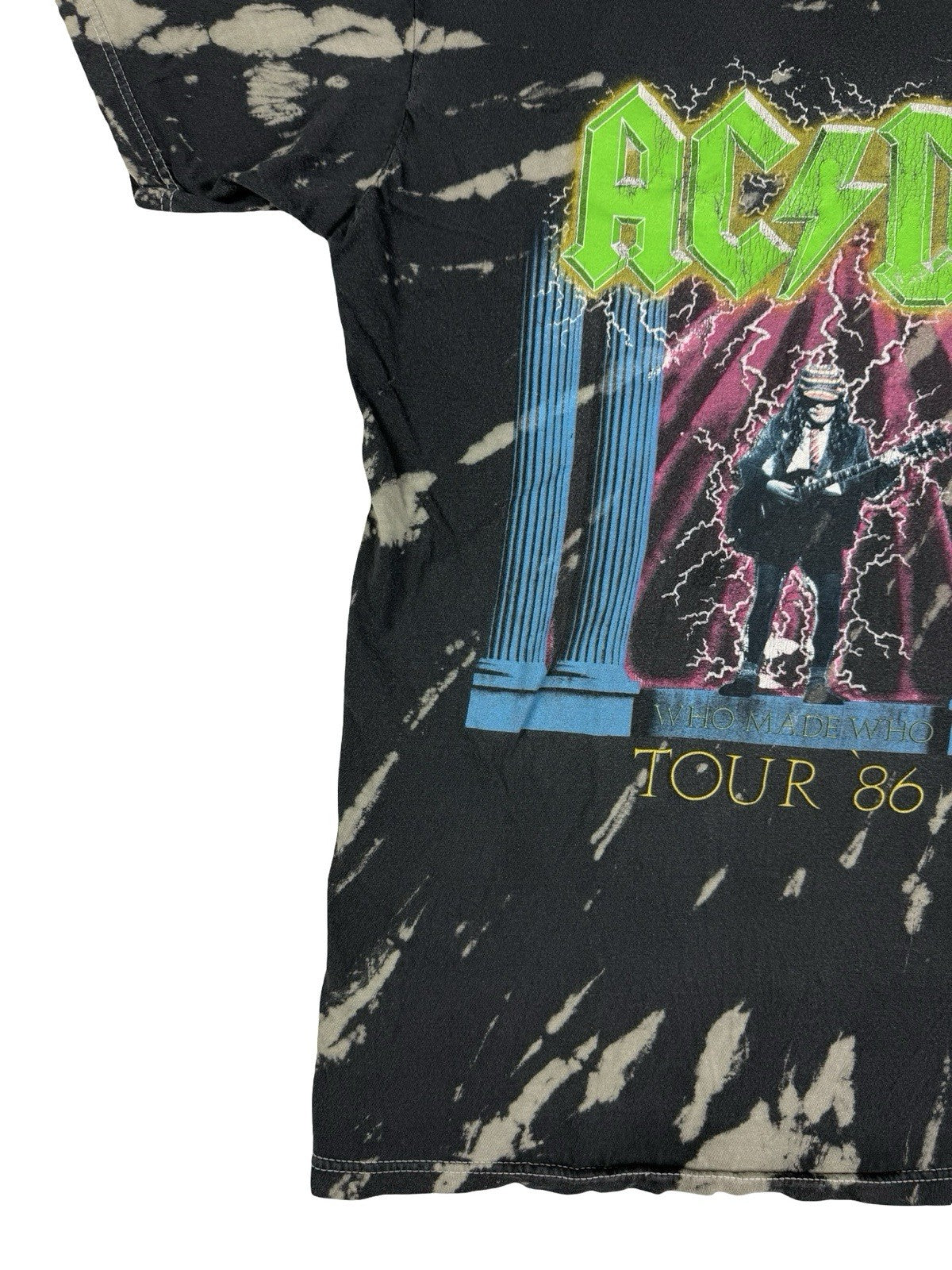 AC/DC Grey Acid Who Made Who 86 Tour Top Small