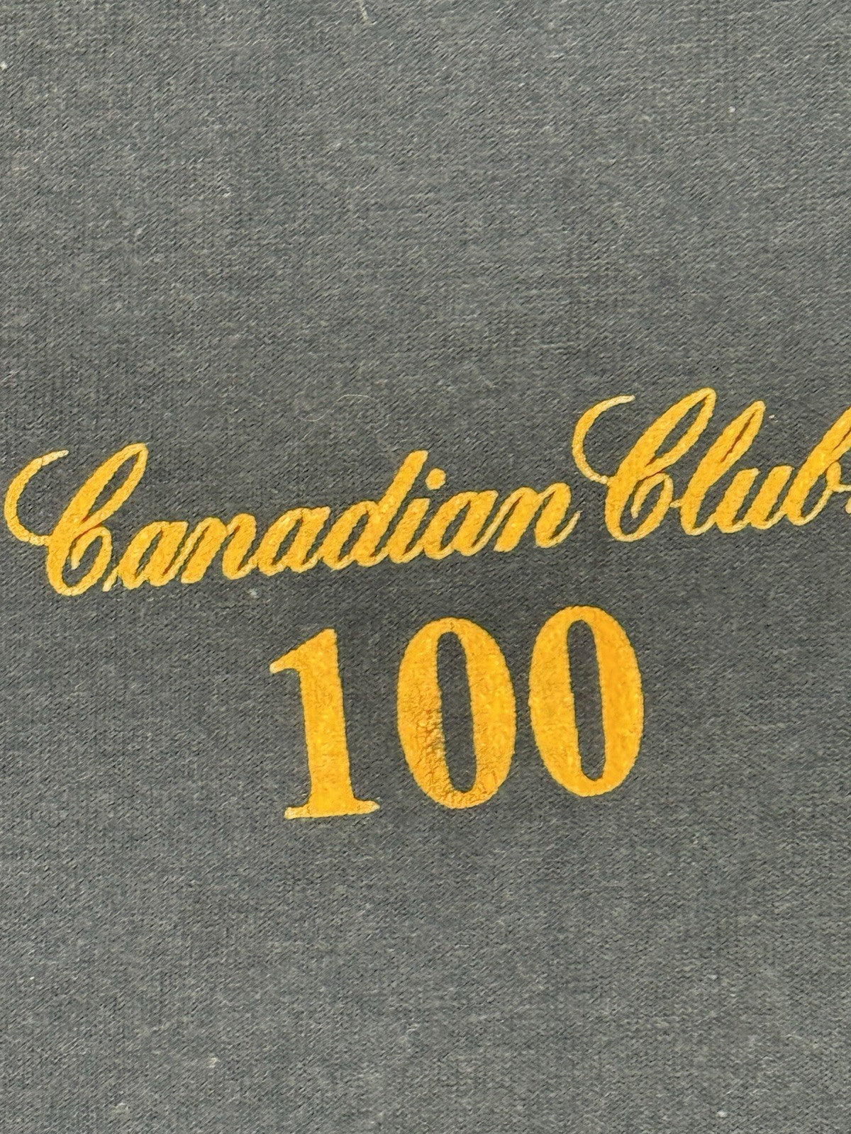 Fruit of the Loom Retro Canadian Club 100 Whiskey Black Top XL