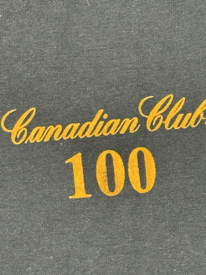 Fruit of the Loom Retro Canadian Club 100 Whiskey Black Top XL
