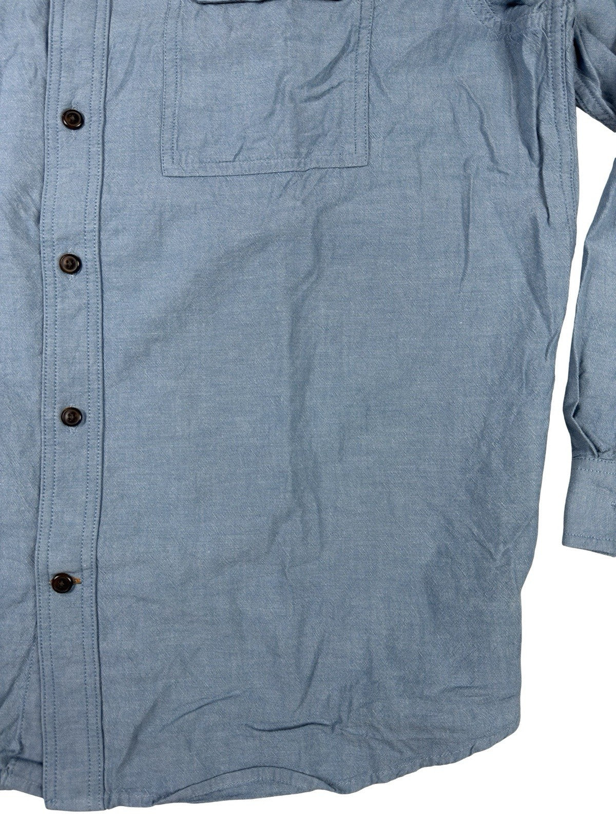 Carhartt Loose Fit Midweight Denim Blue Chambray Long Sleeve Shirt XL