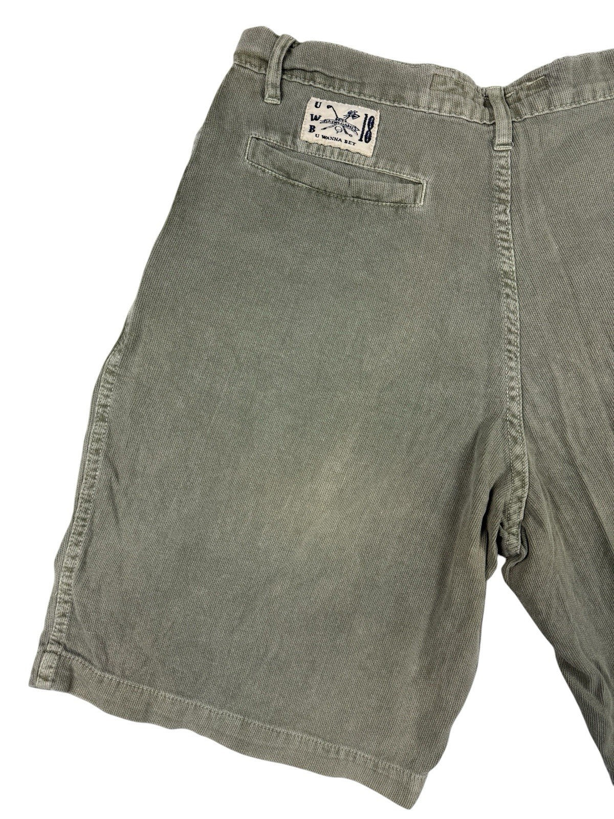 U Wanna Bet SKINS GAME Green Retro Cotton Golf Shorts 32W