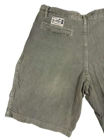U Wanna Bet SKINS GAME Green Retro Cotton Golf Shorts 32W