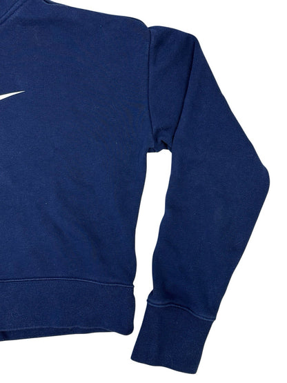 Nike Blue Cropped Printed Hoodie Youth XL