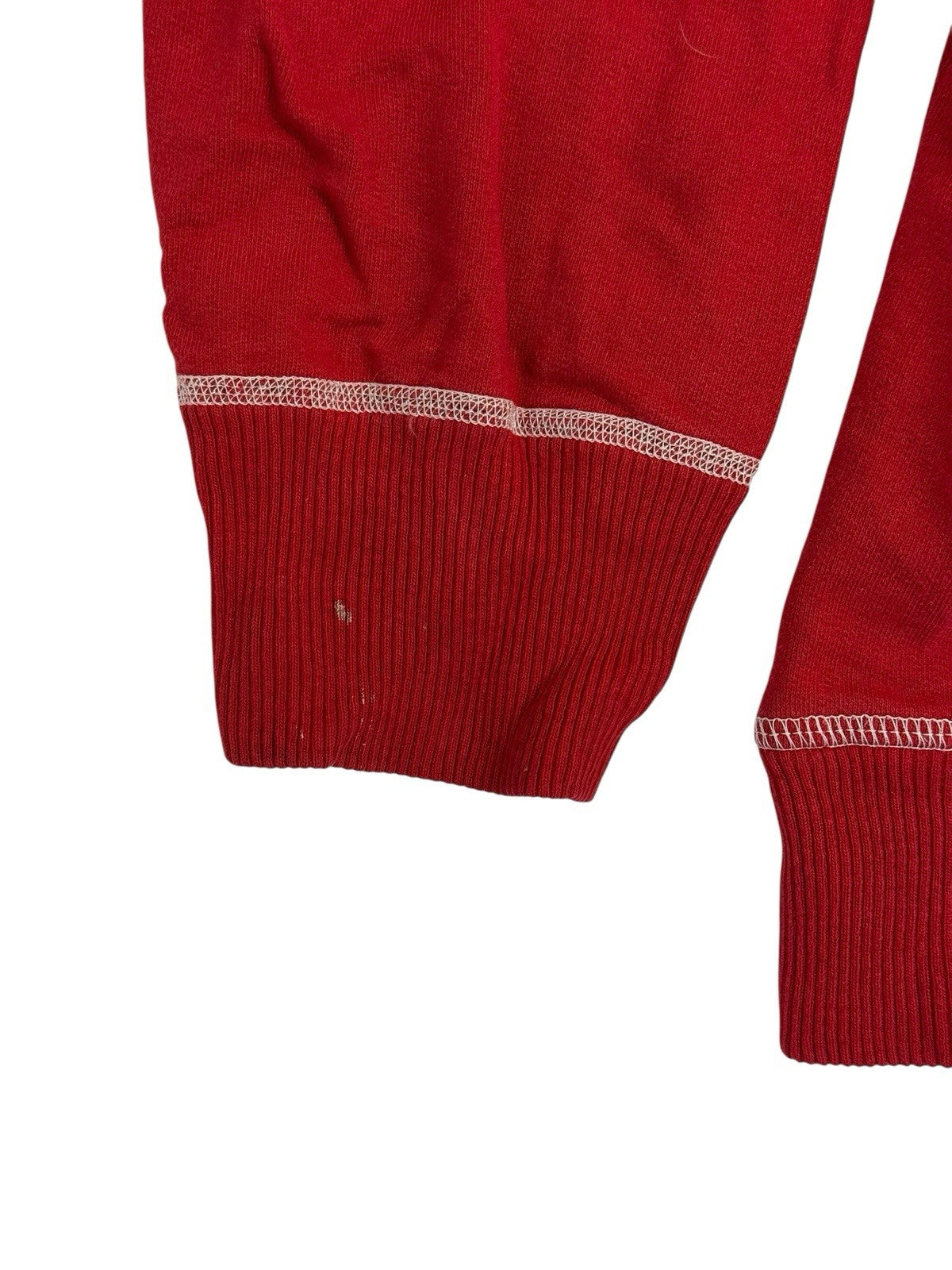 Tommy Hilfiger Red Retro Y2K Printed Cotton Sweater Jumper XL