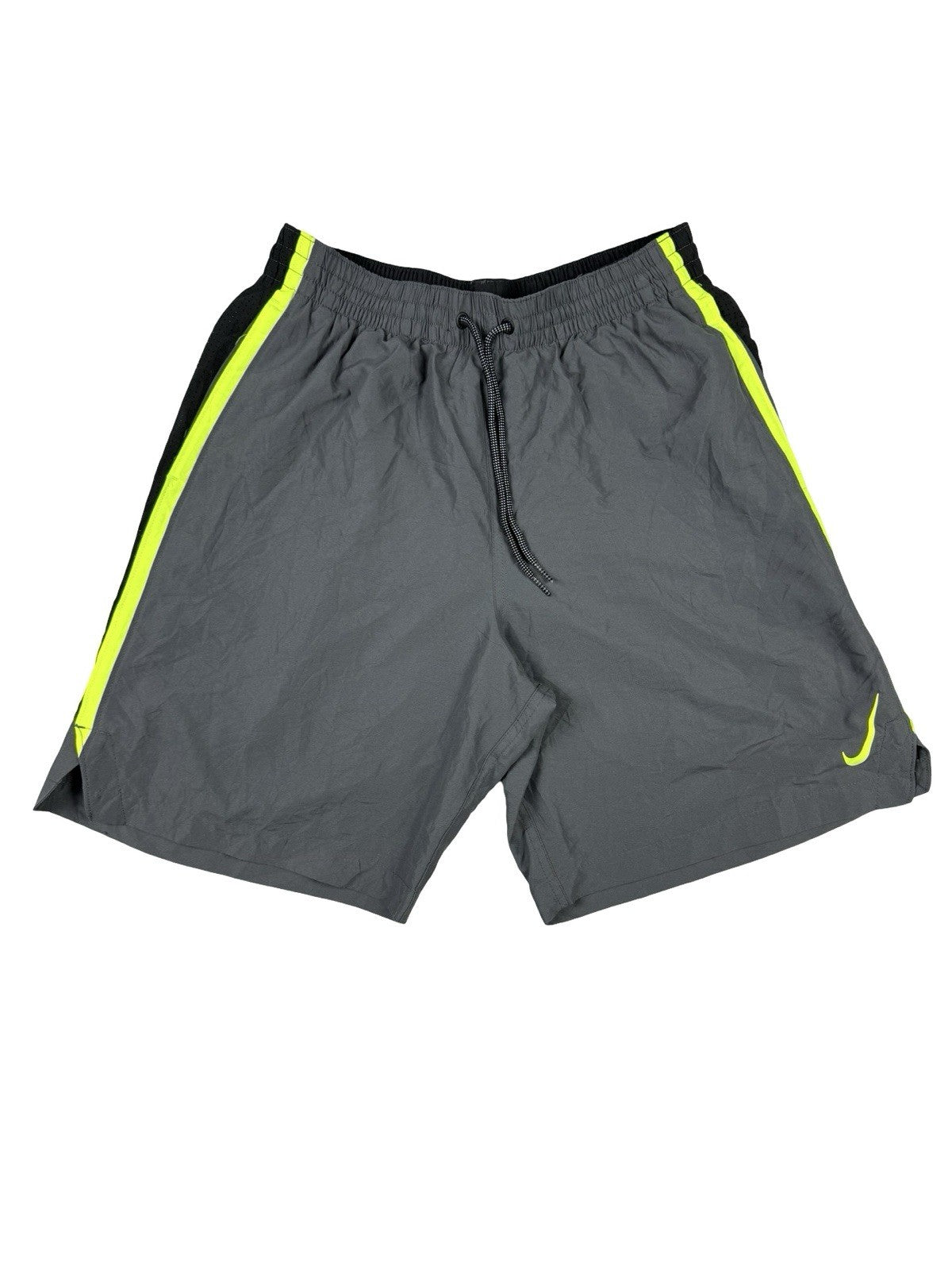 Nike Grey Mesh Web Lined Swim Trunk Shorts Medium