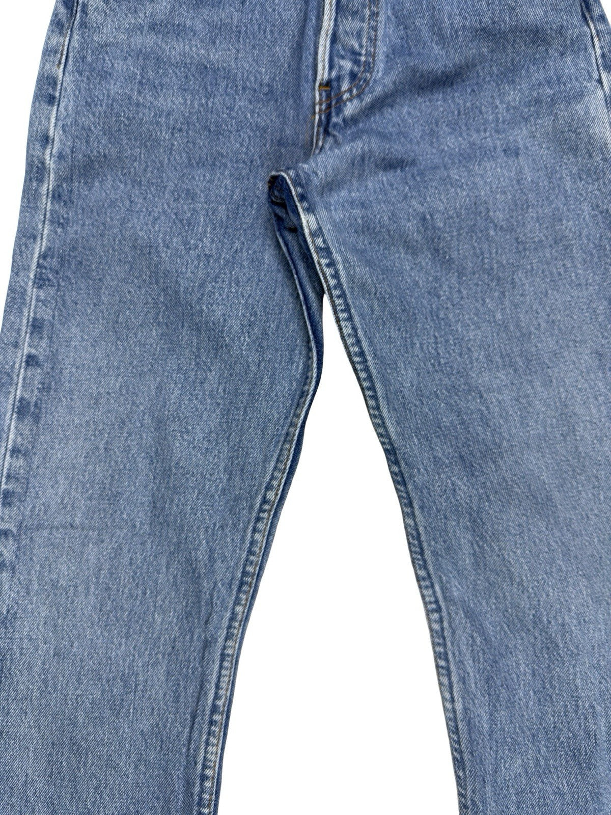 Levi's 501 Vintage Blue Straight Fit Women's Denim Jeans 25W 34L Made In USA