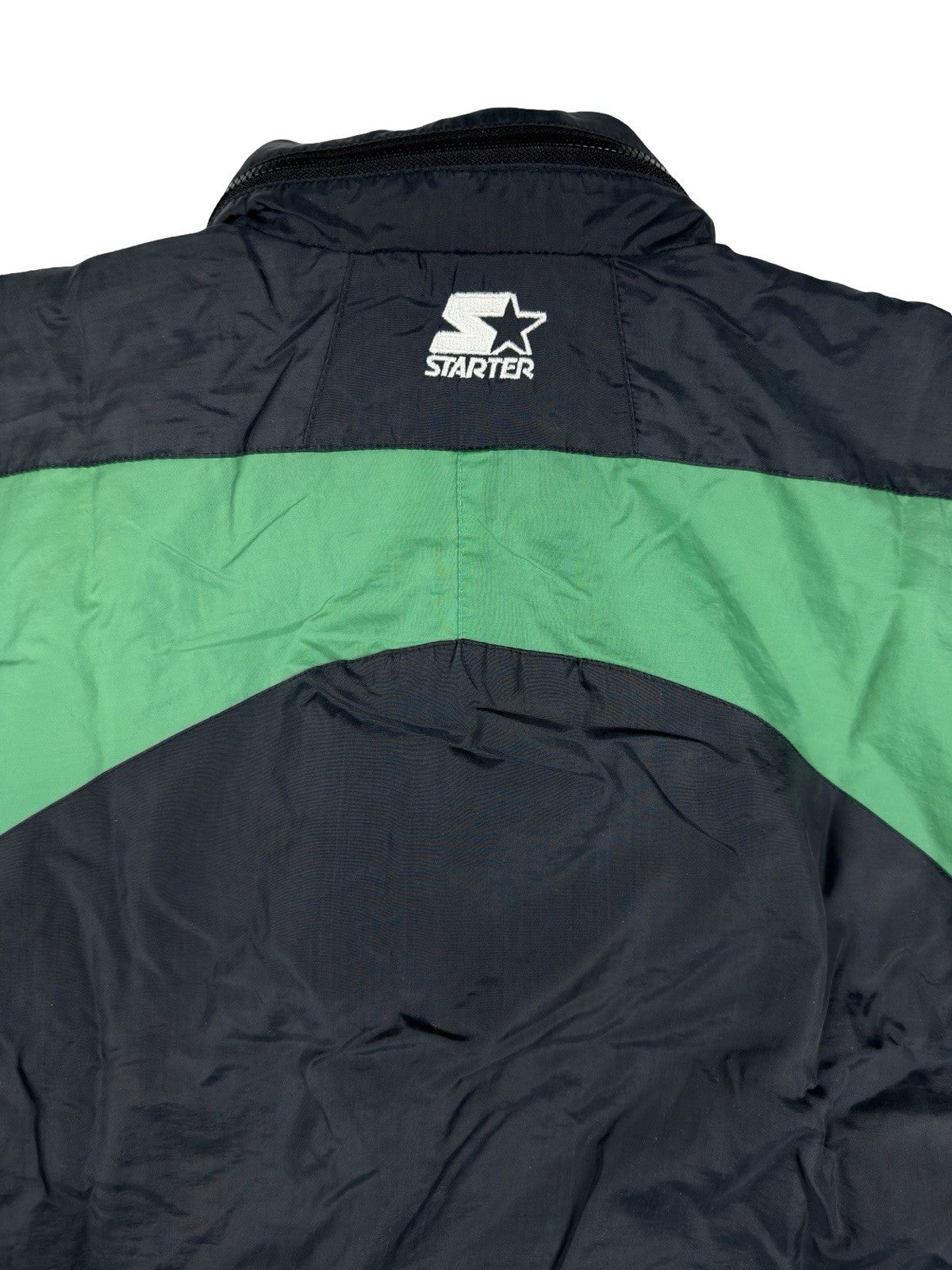 NFL Vintage Starter Boston Celtics Black Windbreaker Jacket Medium Made in Korea