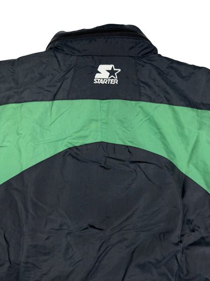 NFL Vintage Starter Boston Celtics Black Windbreaker Jacket Medium Made in Korea