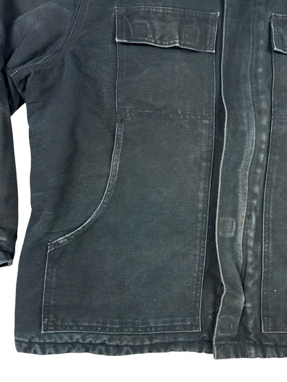 Carhartt C03 Black Quilt Lined Retro Chore Work Jacket XL 48 Regular