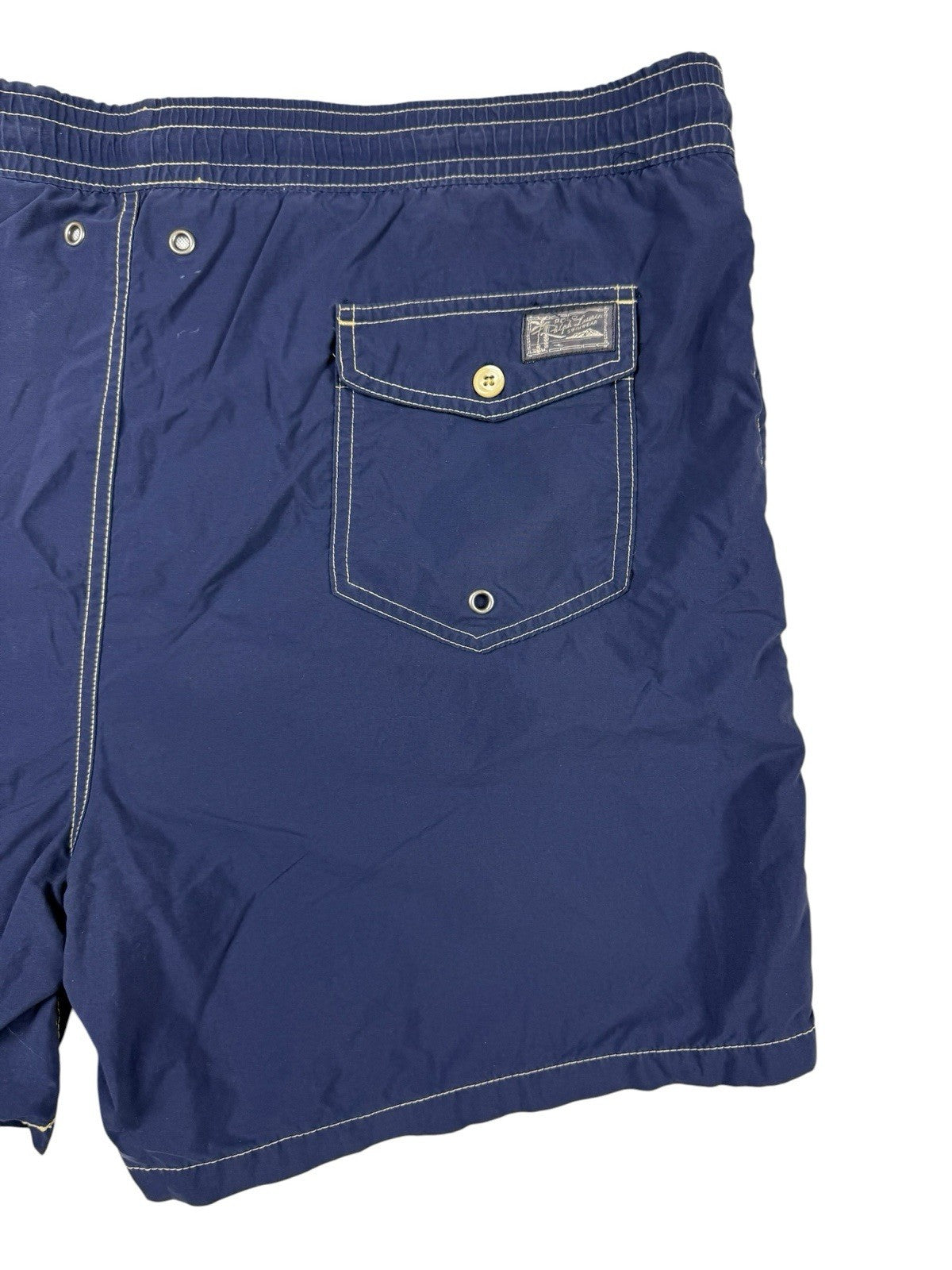 Polo Ralph Lauren Blue Retro Nylon Swim Trunk Shorts XL