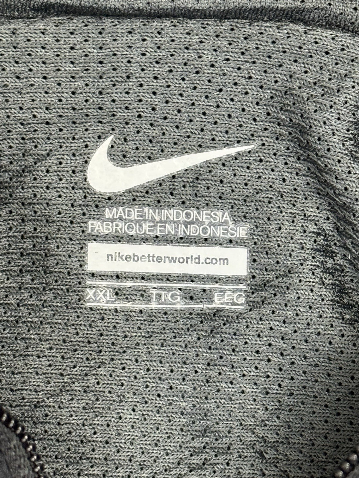 Nike Black 1/4 Zip Pullover Jacket 2XL