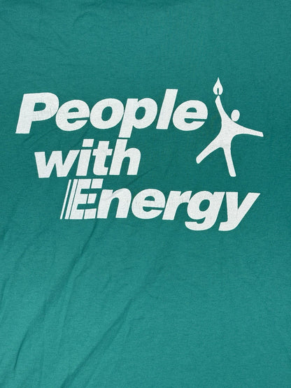 Vintage Big Print Green Gas Top Size XL