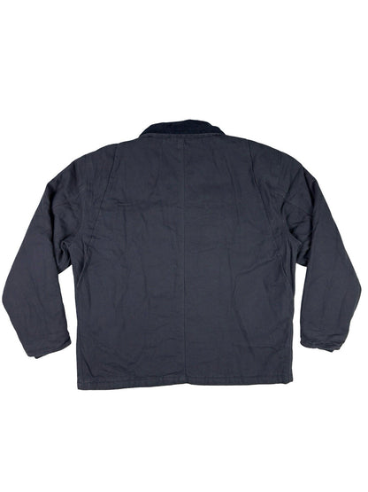 Tri-Mountain Retro Blue Insulated Zip Americana Work Jacket Large