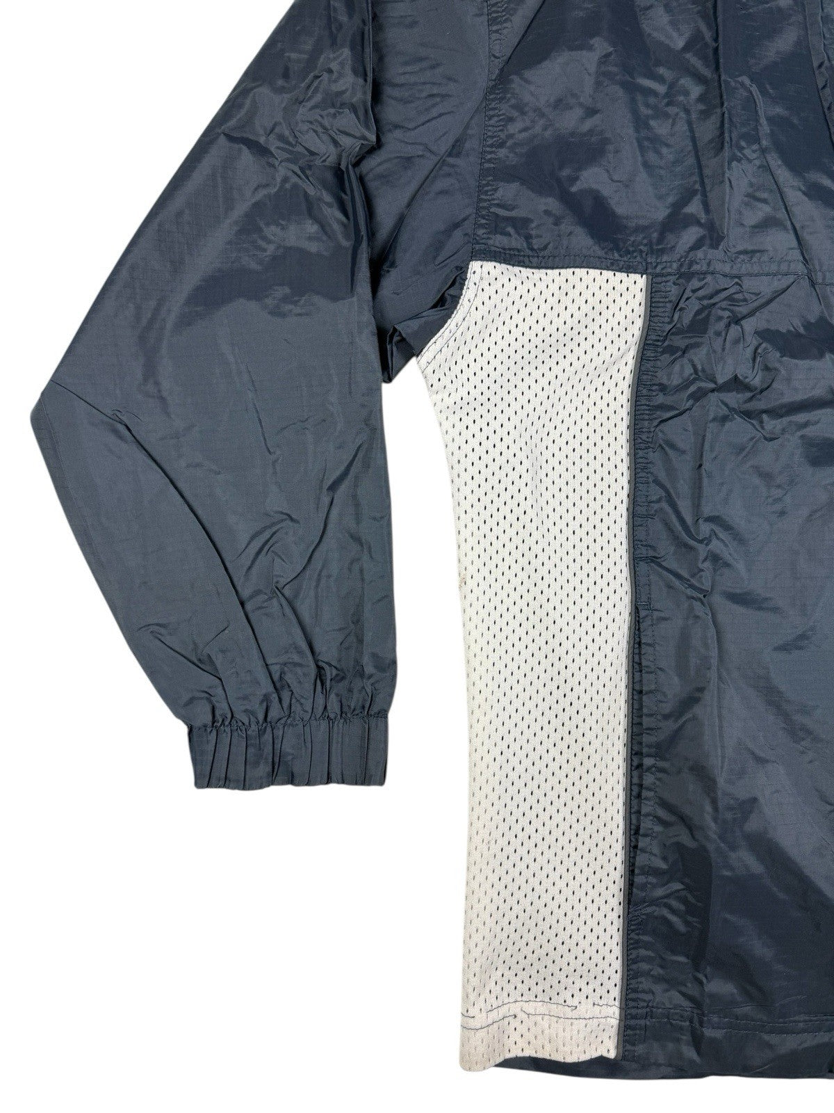 Reebok Retro Blue Nylon Zip Y2K Track Jacket Windbreaker Large