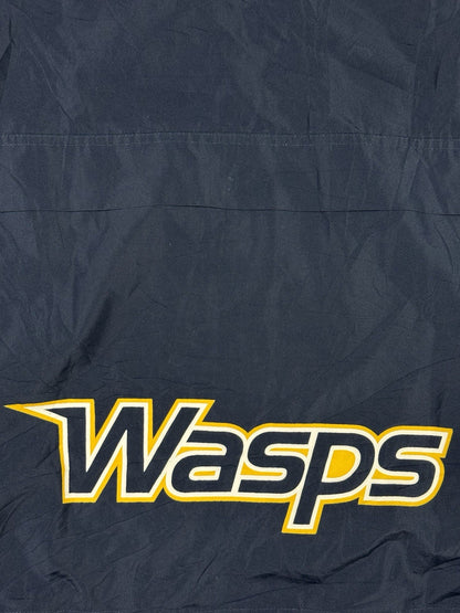 Champion Blue E&H Wasps College Hooded Zip Track Jacket Medium