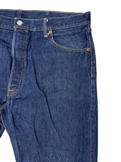 Levi's 501 Blue Straight Leg Denim Jeans 38W 30L