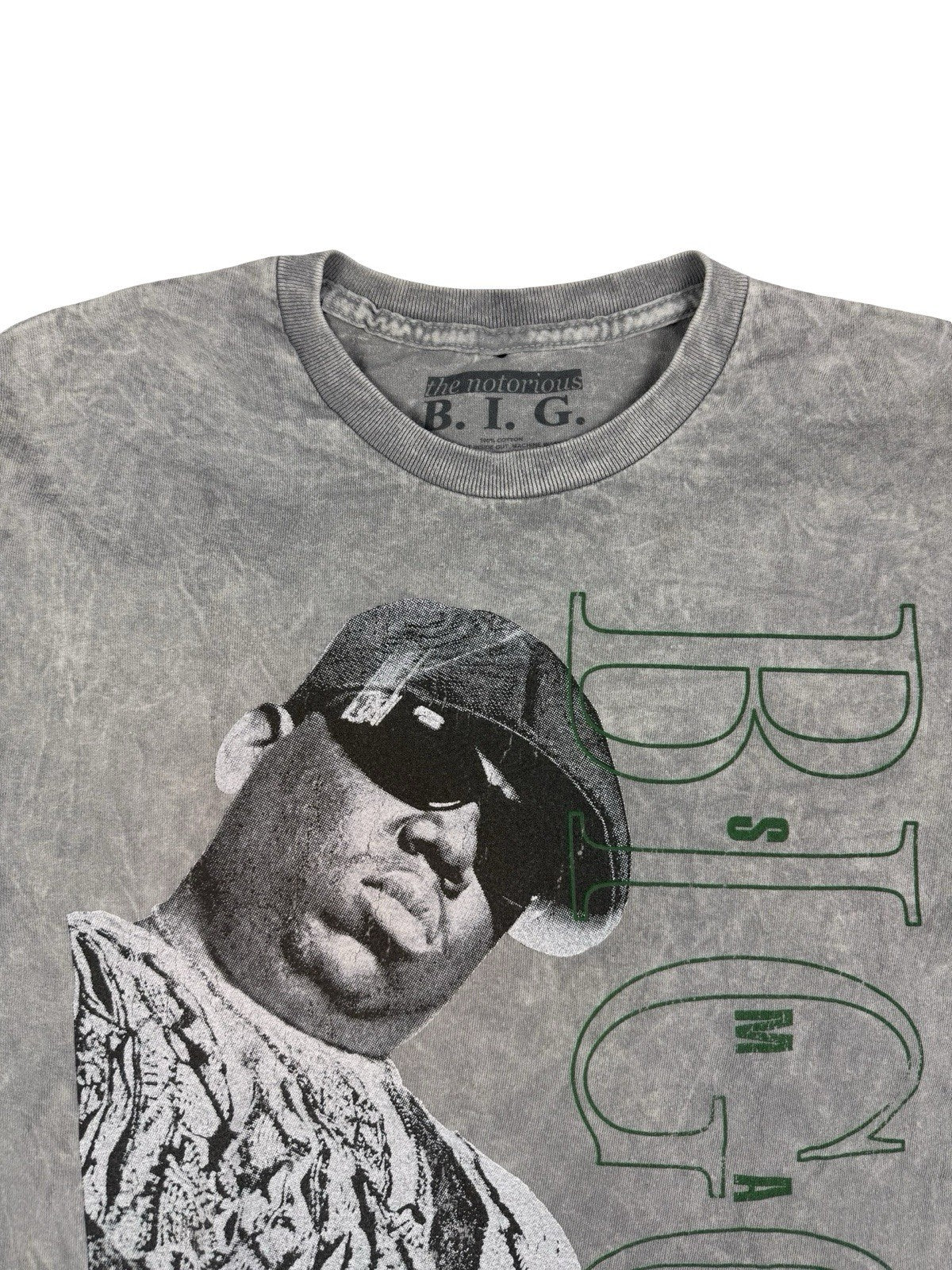 Notorious BIG Biggie Smalls Grey Life After Death Top Medium