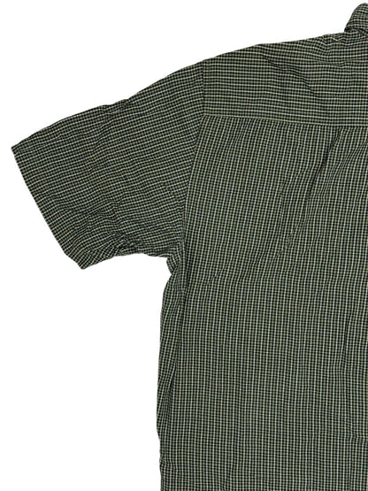 J Crew Green Check Cotton Collared Shirt XL