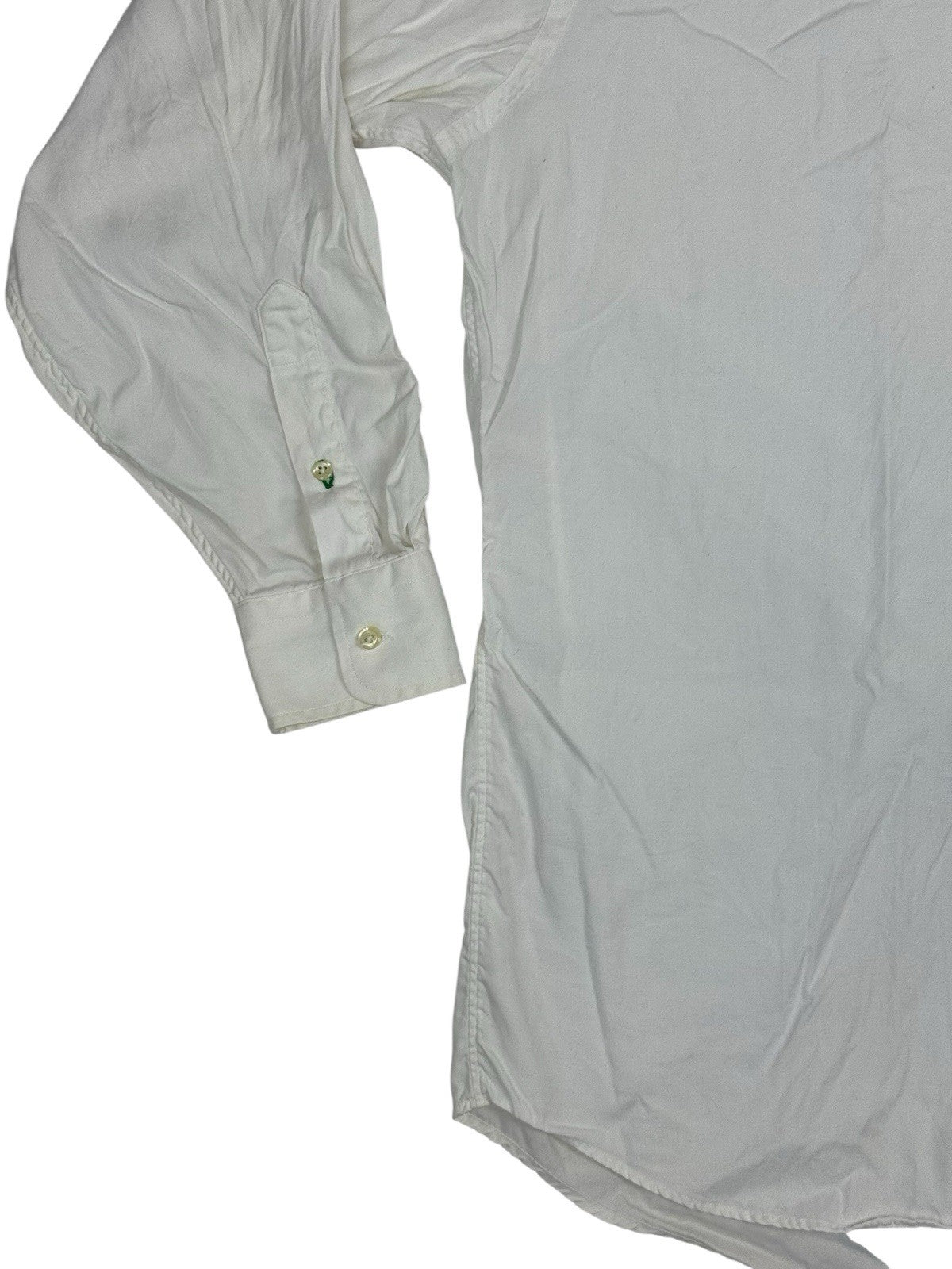 Tommy Hilfiger Vintage White Gold Crest Shirt Medium (15" Collar)