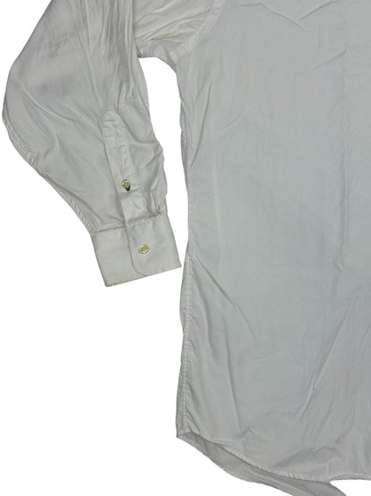 Tommy Hilfiger Vintage White Gold Crest Shirt Medium (15" Collar)