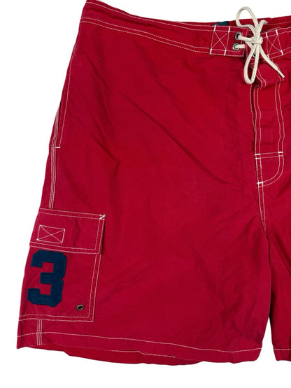 Polo Ralph Lauren Red Big Pony 3 Sport Swim Short Trunks 2XL