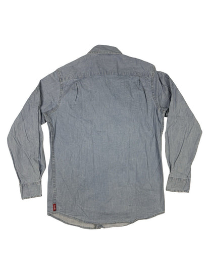 Wrangler Light Blue Western Button Shirt Small