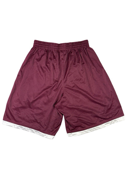 Nike Maroon Lined Mesh Basketball Sport Active Shorts XL