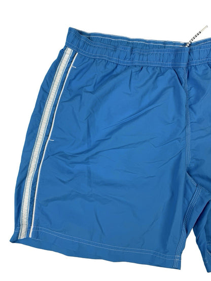 Lotto Retro Y2K Blue Mesh Web Lined Swim Short Trunks 3XL