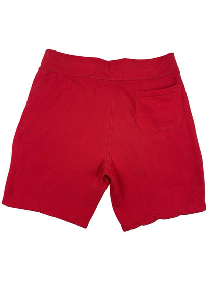 Polo Ralph Lauren Red Cotton Blend Lounge Jogger Sweat Shorts Large