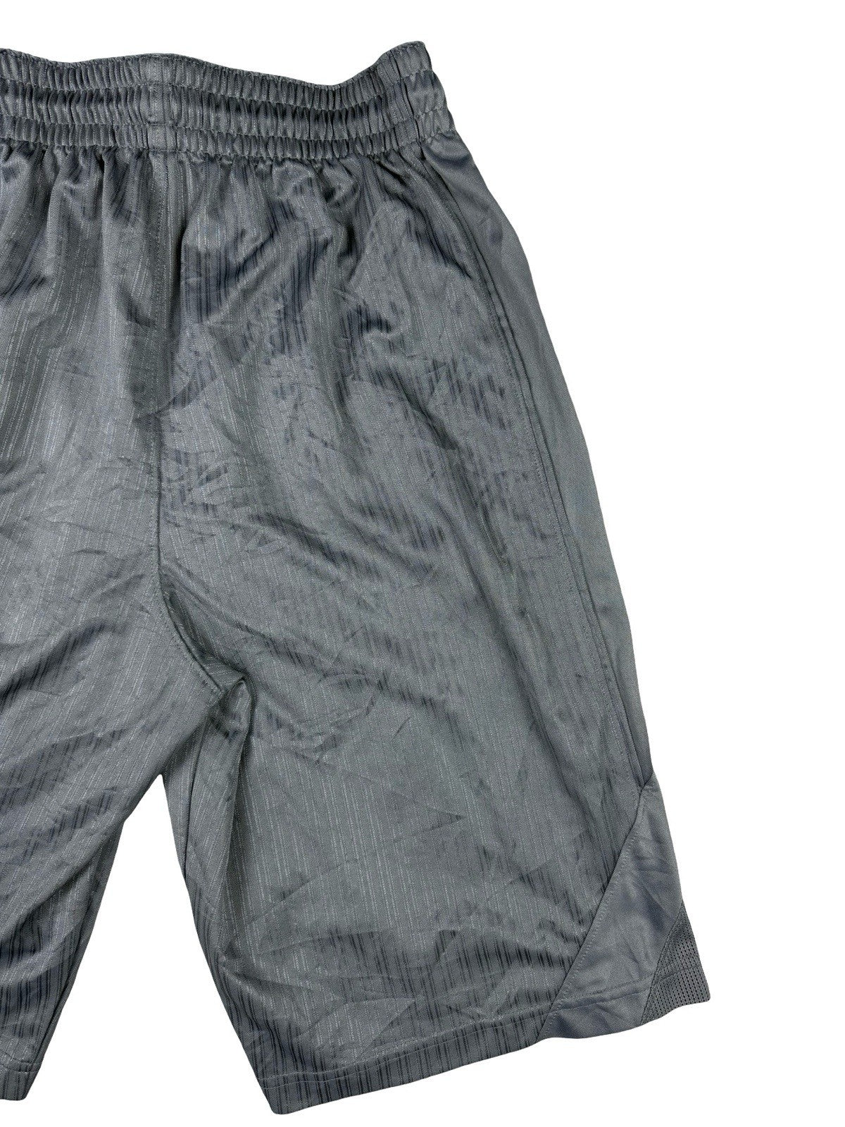 Nike Dri -FIT Grey Striped Layup 2.0 Basketball Sport Shorts Small