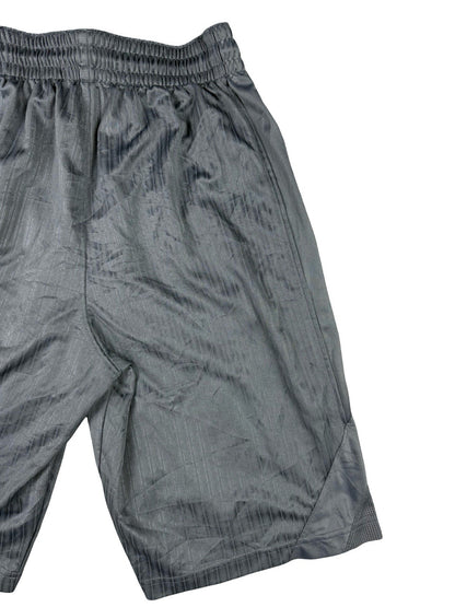 Nike Dri -FIT Grey Striped Layup 2.0 Basketball Sport Shorts Small