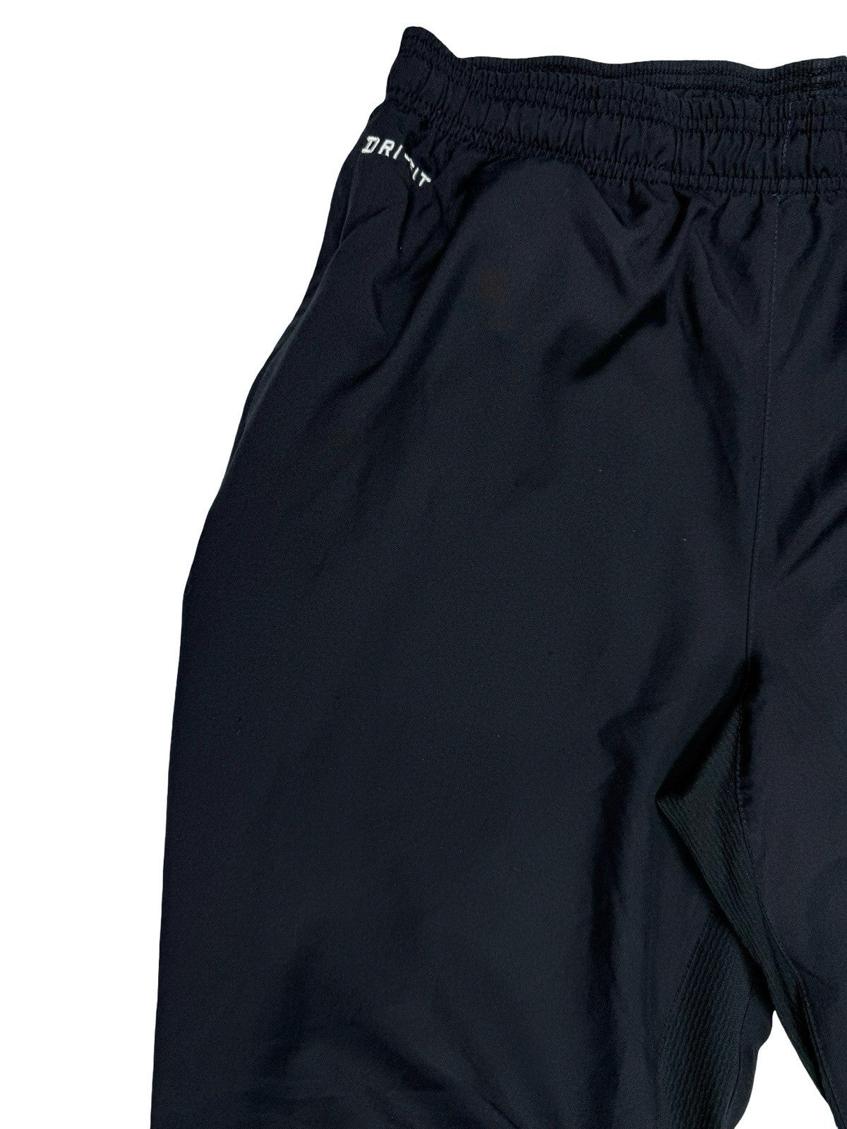 Nike Black Polyester Active Zipped Track Pant Bottoms Medium