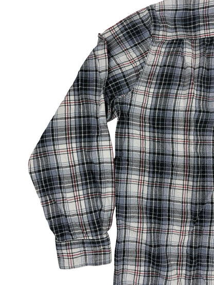 Carhartt Trumbull Grey Plaid Flannel Cotton Shirt Large Relaxed Fit Regular