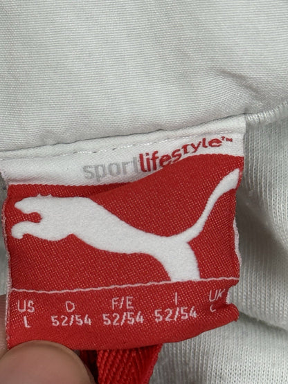 Puma Retro Lined Grey Track Jacket Large